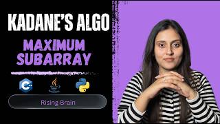 Maximum Subarray – From Brute Force to Optimal | Kadane’s Algorithm Explained | C++, Java, Python