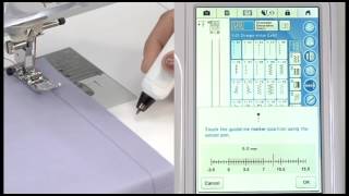 [BrotherSupportSewing] Specifying the guideline marker position with the sensor pen