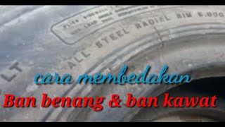 Cara membedakan ban benang dan ban kawat