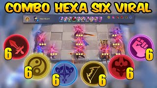 COMBO VIRAL TERGILA !! HEXA SIX COMBO 666666 MAGIC CHESS UPDATE TERBARU