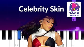 Doja Cat - Celebrity Skin (Superbowl, Taco Bell ad song) (Piano Tutorial)