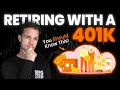 401K Retirement Planning! What You MUST Know in 2024🤔