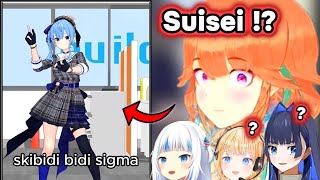 Gura Asked Everyone About Suisei Skibidi Sigma【 Hololive 】