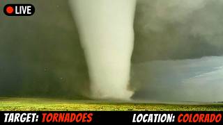 🔴LIVE Tornado and Large Hail Threat across Colorado - LIVE STORM CHASER