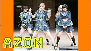 AZON（アズオン）8/27②、2曲。♪電脳世界~DIVE INTO THE CYBER~  ♪WARP STAR （2022.8.27「夏の推すフェス」、湊町リバープレイス プラザ1）