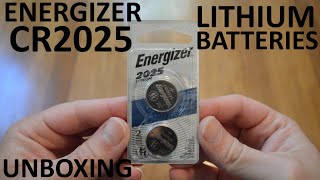 Unboxing Energizer CR2025 Lithium Batteries 2-Pack