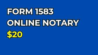 How to Notarize USPS Form 1583 Online | Online Notary Guide ($20 Option)