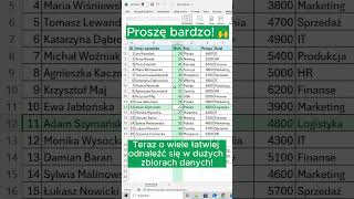 🎯 Skup się na danych w Excelu dzięki nowej funkcji! 📊 #excel #exceltips #kursexcel #exceltricks