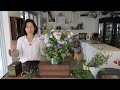 플라워레슨 370 원통 유리화병 꽃꽂이 디자인 flower lesson 370 glass vase flower arrangement ideas