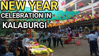 New year celebrating Aradhana college and fun fair celebrating at kalaburgi