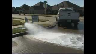 Why is that fire hydrant gushing water?