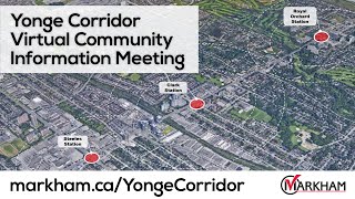 Yonge Corridor Virtual Community Information Meeting