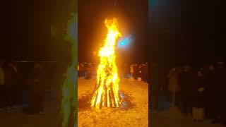 Campfire at Hebei, China