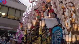 2022秩父川瀬祭 熊木笠鉾と上町笠鉾