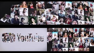 2023 modern Photo mosaic logo youtube intro logo animation video for your youtube channel reveal