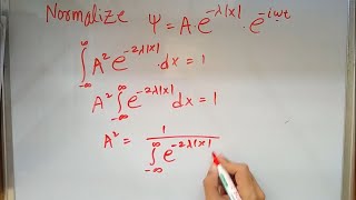 Example for NORMALIZATION and EXPECTATION VALUE - Quantum Mechanics 3.1