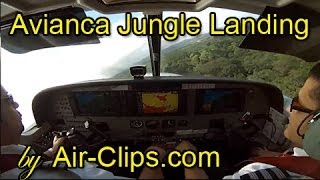 Avianca (Sansa) Cessna 208B Grand Caravan: Crazy Quepos jungle landing [AirClips full flight series]