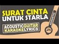Virgoun - Surat Cinta Untuk Starla ( Karaoke Acoustic )