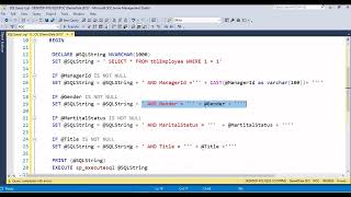 Understand about How to use Dynamic SQL Part 2 using SQL Server Development