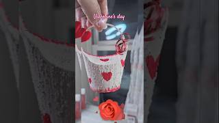 DIY Valentine's gift bag easy hack #Valentinesday #valentines #giftbox #gifts