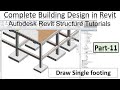 Autodesk Revit Structure Tutorials | How to draw Structural isolated footing in Revit | Lec-11