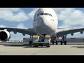 4k aerofly fs global emirates a380 14hrs flight full atc dubai brisbane