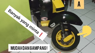 tutorial & penjelasan buat cakram vespa yang mudah❗ banyak yang minta ..