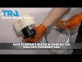 How to Replace Heater Blower Motor 2006-2011 Chevrolet HHR