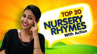 Nursery Rhymes For Kids | Top 20 Action Songs For Children | Nursery Rhymes With Actions