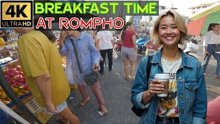 Breakfast at Jomtien Rompho Market   2025 February Pattaya Thailand