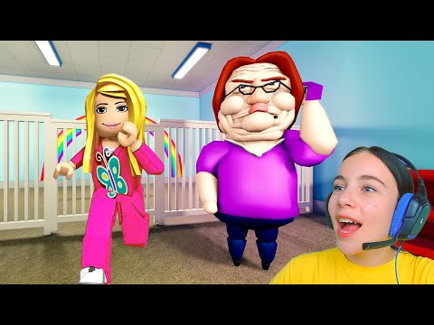 ПОБЕГ ОТ ЗЛОЙ НЯНИ в ROBLOX!