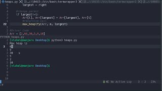 [6.2] Heaps Implementation in Python | Data Structures in Python