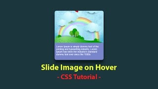 Slide image on hover css effect - Html css - Pure Css3 Hover Effects