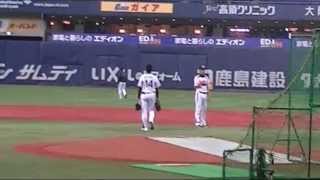 阪神ﾀｲｶﾞｰｽ　試合前練習風景