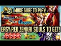 GET RED ZENKAI SOULS EVERY DAY FOR THE LOW! EASY GRINDING TIP! | DragonBall Legends | Guide