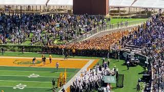 Baylor Line Running The Field BYU Game 2021