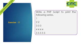 PHP Nested Loop Exercise -3 Video Tutorials
