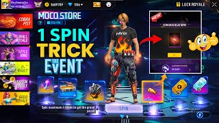 New Cobra Fist Skin 1 Spin Trick 🤩 | Flaming Fist Moco Store Event Free Fire | Moco Store Free Fire