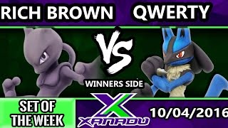 S@X 170 - Rich Brown (Mewtwo) Vs. Qwerty (Lucario) SSB4 Tournament - Smash Wii U - Smash 4