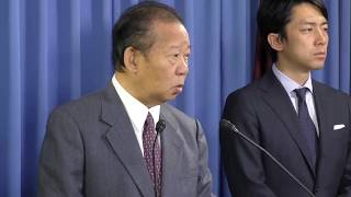 【役員連絡会後】二階 俊博 幹事長、小泉進次郎 筆頭副幹事長（2017.10.27）