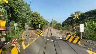 台鐵 2714次 區間車 集集 - 二水 集集線 後側 路程景 ChiChi Line ChiChi-Ershui