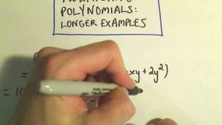 Multiplying Polynomials - Slightly Harder Examples #3