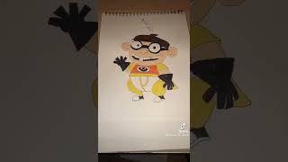 Drawing Chum Chum From Fanboy and Chum Chum #drawing #coloring #tiktok #shorts