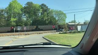 CSX T303-09 Flies Through Chapin, SC With A Flared SD70MAC Unit On 4/9/2022