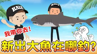 【天天玩樂園】新出大魚在哪釣？用什麼釣竿？沒有船也可以解任務？賣大魚賺錢囉！燈塔有圓鰭魚？巨口鯊｜南露脊海豚｜帆鋸鰩｜小頭鼠海豚