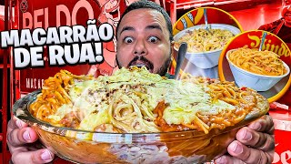 DESAFIO COM MACARRÃO NA CHAPA | COMIDA DE RUA