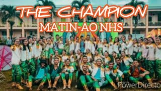 DANCING BAND COMPETITION CHAMPION ( MATIN-AO NAT'L HIGH SCHOOL )