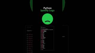 Design Your Own Spotify Logo with Python's Turtle Graphics! #code #python #coding #spotify