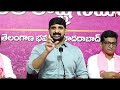 live padi kaushik reddy press meet telangana bhavan t news