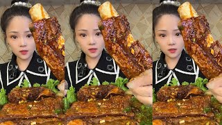 ASMR CHINESE MUKBANG FOOD EATING SHOW | Xiao Yu Mukbang 63